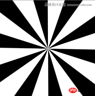 Photoshop简单制作放射条纹背景教程
