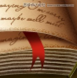 Photoshop绘制一个精美打开的复古风格书本图标