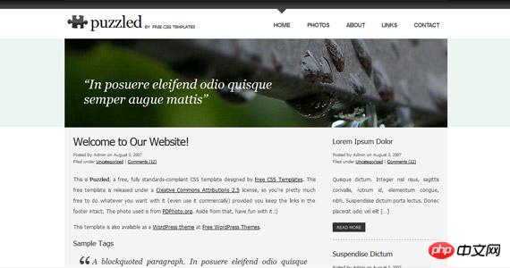 puzzled-xhtml-css-template