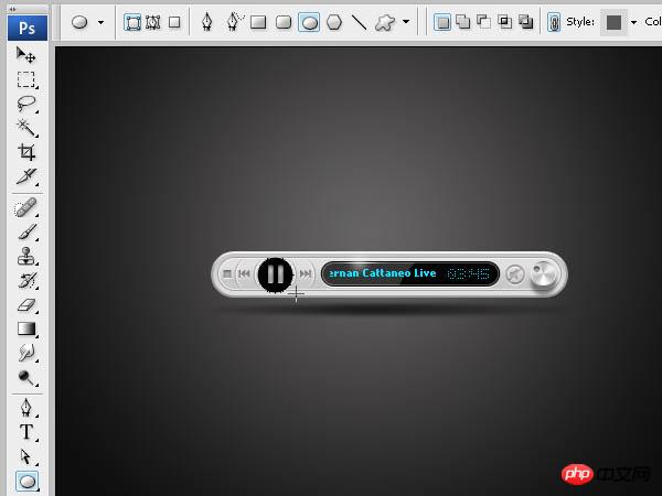 Photoshop 简单的网页格式音乐播放器