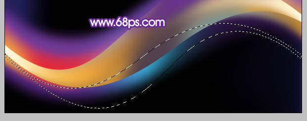 Photoshop打造色彩丰富的曲线光影壁纸