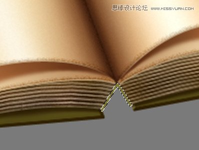 Photoshop绘制一个精美打开的复古风格书本图标