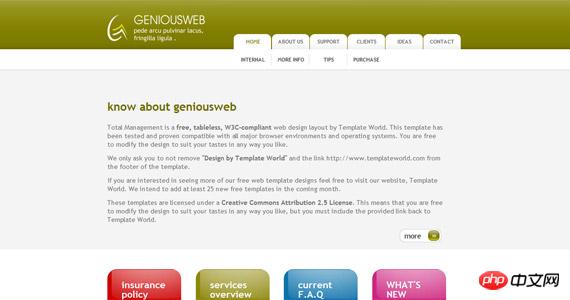 genious-web-css-xhtml-template