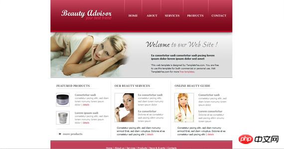 beauty-advisor-xhtml-css-template