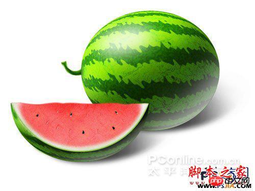 教你如何用PS绘制一个香甜可口的西瓜