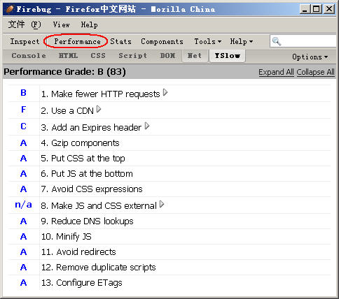 Improve the efficiency of web pages Use YSlow to know why your web Slow_Experience exchange