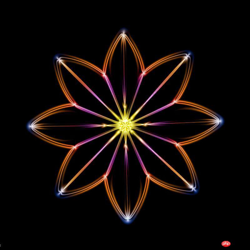 Photgoshop自带滤镜制作绚丽色彩的梦幻花朵效果图