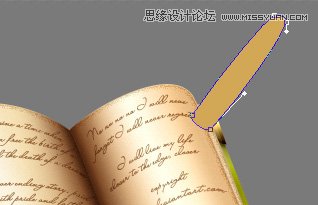 Photoshop绘制一个精美打开的复古风格书本图标