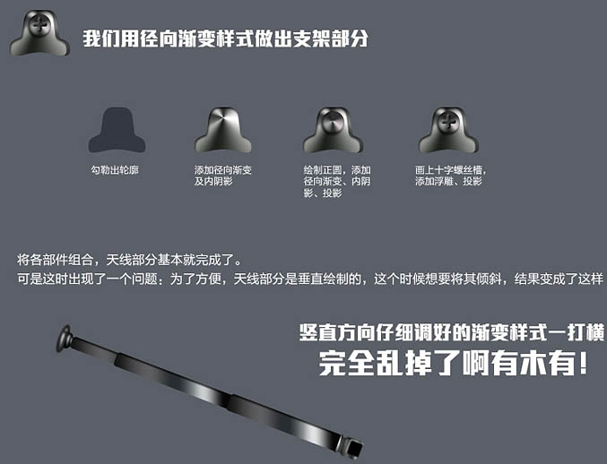 PS制作超逼真的带有时钟的小巧方形收音机图片