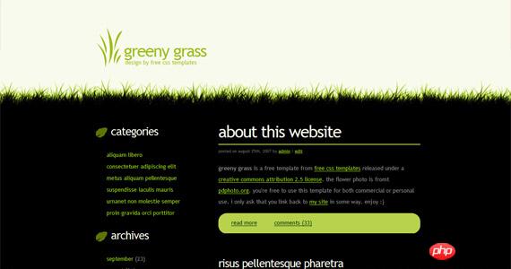 greeny-grass-css-xhtml-template