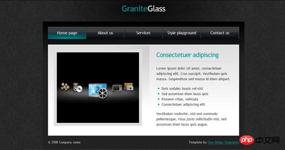 granite-glass-xhtml-css-template
