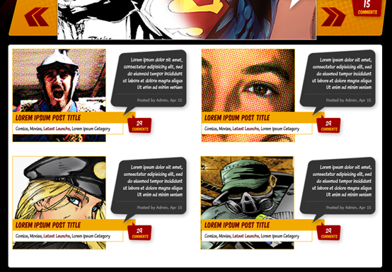 PS网页设计教程XXX——在PS中创建一个漫画书主题网页布局