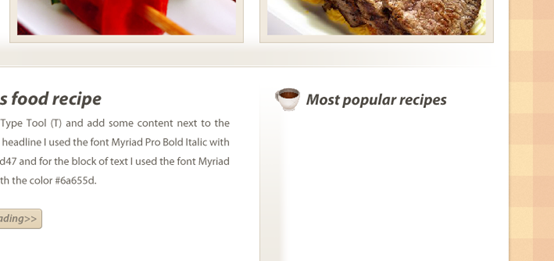PS网页设计教程VI——在Photoshop中创建一个食物博客布局 