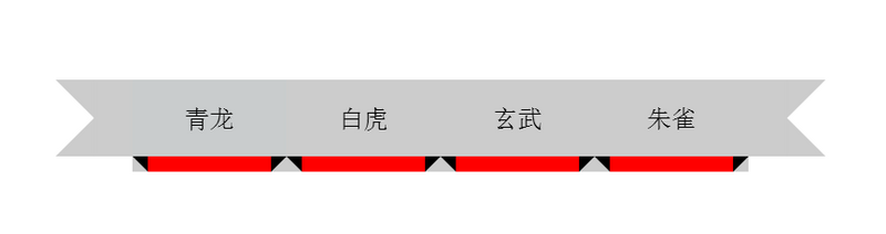 纯CSS实现丝带上扬效果 