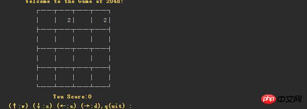 Python写一个无界面的2048小游戏