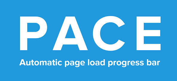 pace.js – Web page automatic loading progress bar plug-in