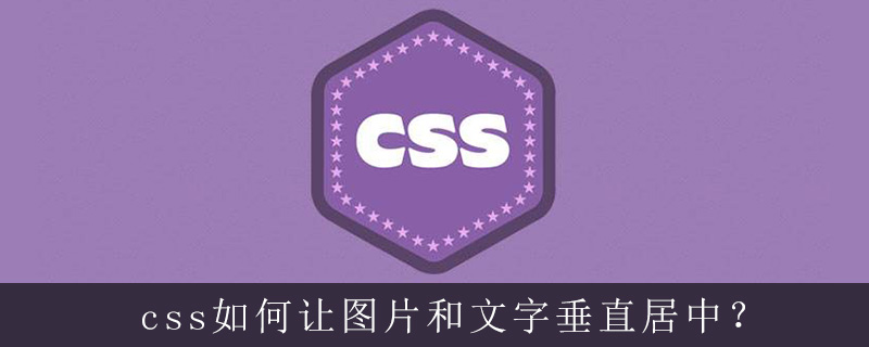 Css如何让图片和文字垂直居中 Html中文网