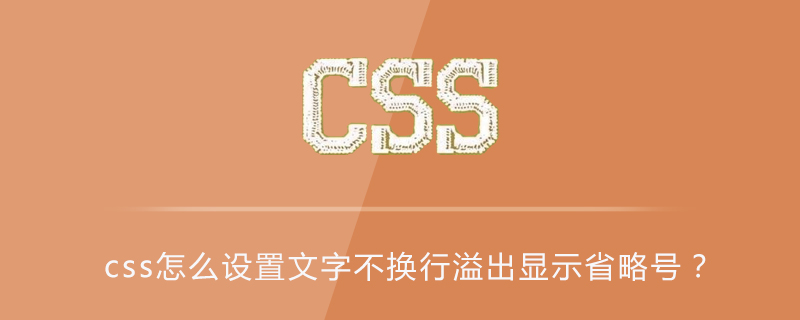 Css怎么设置文字不换行溢出显示省略号 1024小神