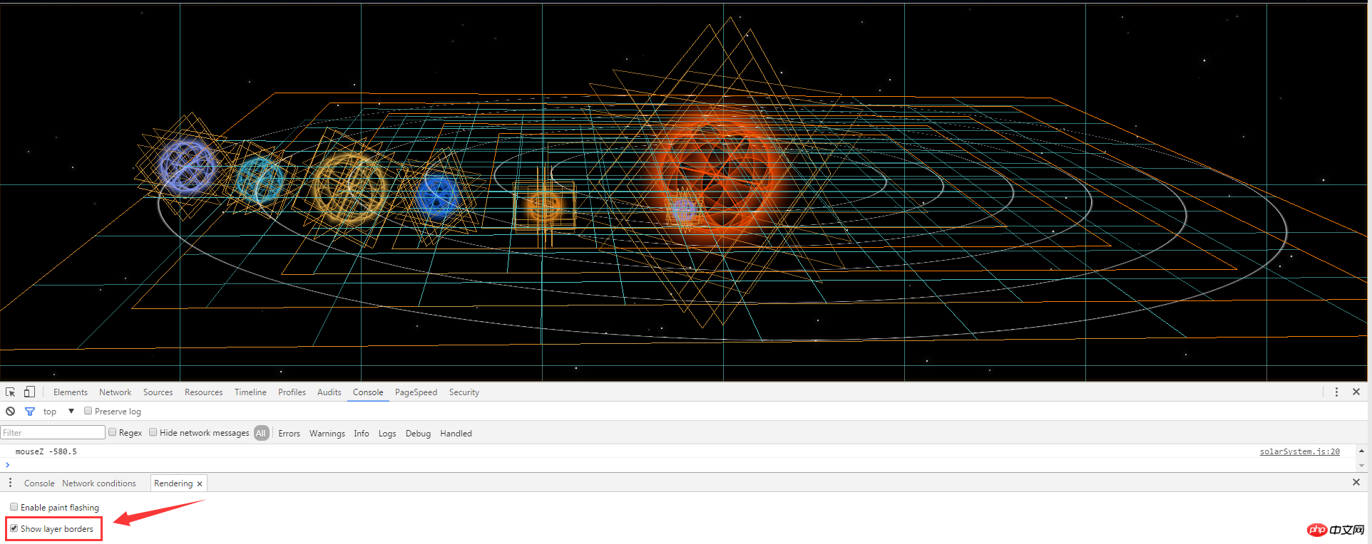 使用CSS3 3D行星运转以及浏览器渲染原理详细介绍