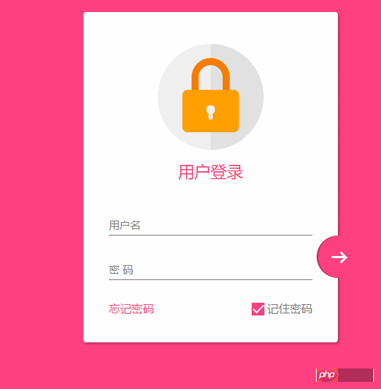 CSS3 制作一个material-design 风格登录界面实例