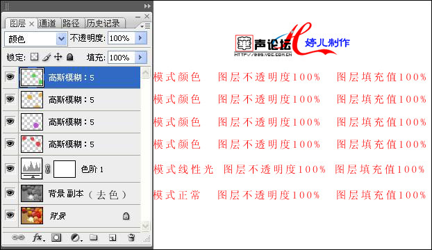 PS图层混合模式实例详解 