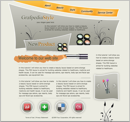 Tutoriel PS Web Design XIII - Conception de mises en page cosmétiques créatives dans PS