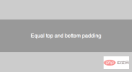 vertical centering with padding demo