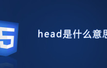 head是什么意思?