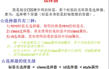 CSS选择器有哪些？CSS选择器优先级判定