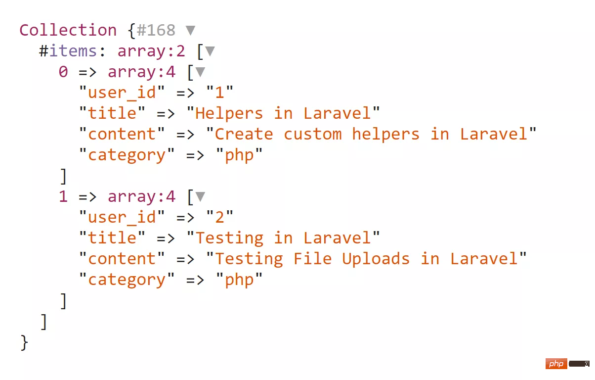 汇总常用的15个Laravel 集合（Collection）