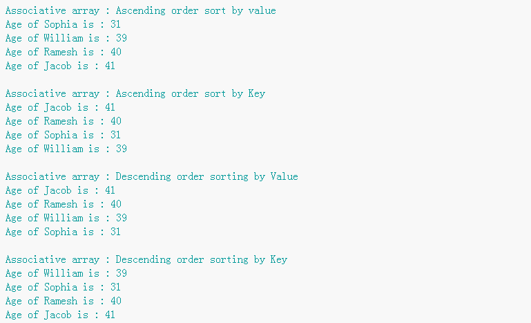 How to sort associative array in PHP? (code example)-PHP Tutorial-php.cn