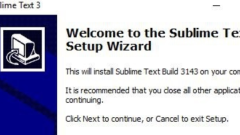 How to install Sublime Text3 under Windows