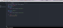 How to start Atom and run python files