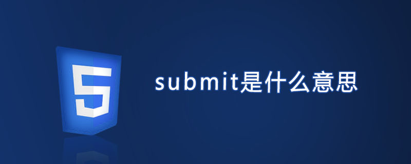 submit是什么意思？