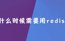 什么时候需要用redis？