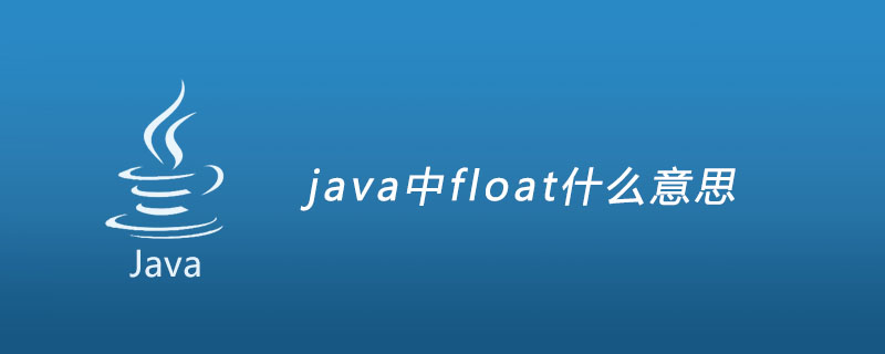 java中float什么意思？