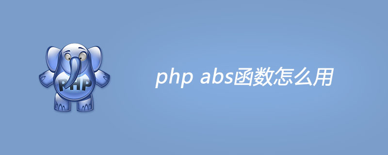 php中的abs函数怎么用