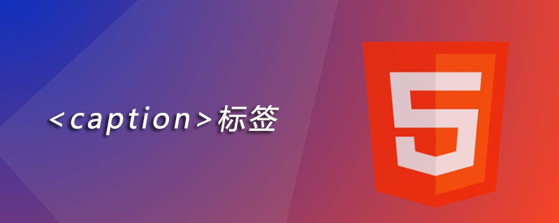 html caption标签怎么用