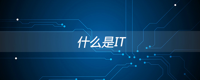 什么是IT
