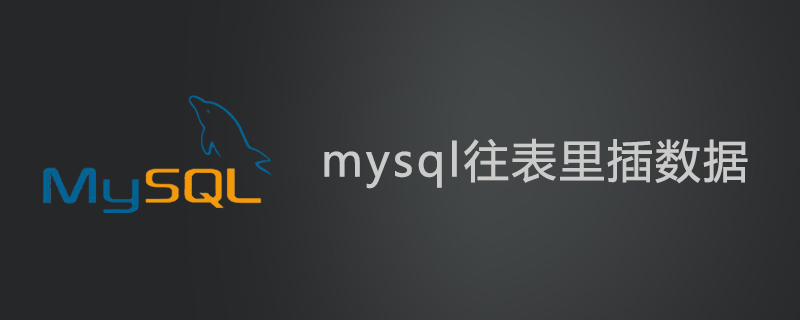mysql怎么往表里插數據-小浪學習網