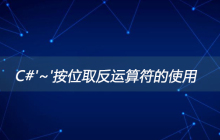 按位取反运算符的使用