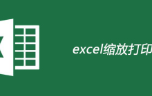 excel如何缩放打印