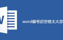 word编号后空格太大的解决方法