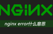 nginx error什么意思