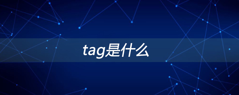 tag是什么