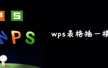 wps表格中如何插一横线
