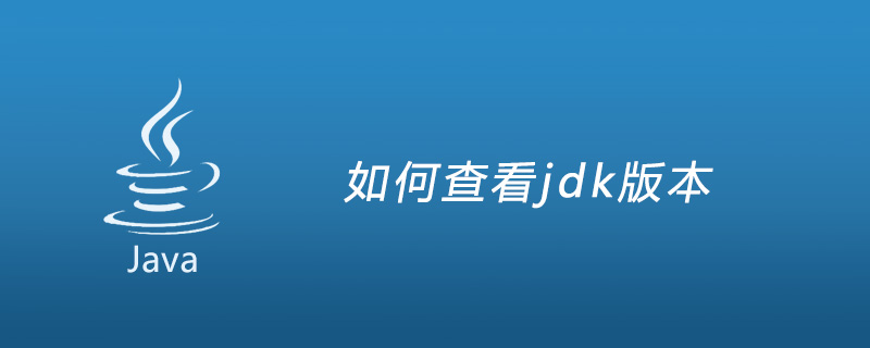 如何查看jdk版本