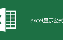 excel如何显示公式