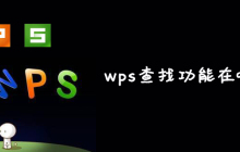 wps查找功能在哪里
