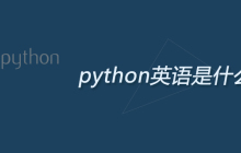 python英语是什么意思